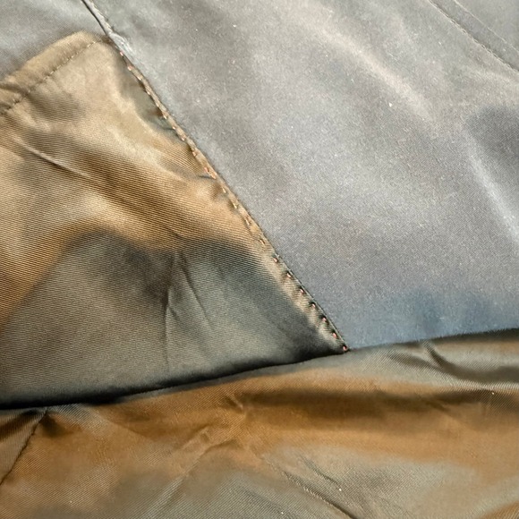 HUGO BOSS Men's Navy Blue Trench Coat Full Length Modern Classic Style Size 40R - Picture 11 of 16